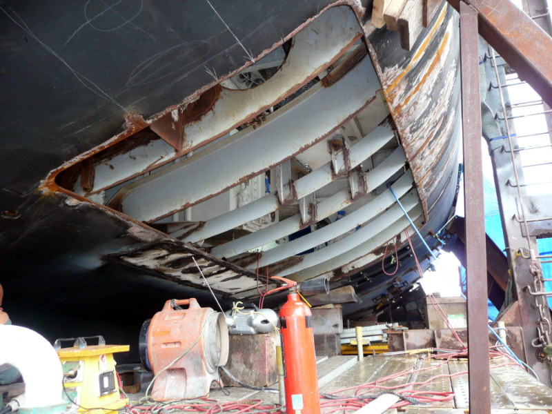 Marine Fabrication Repair on structural keel